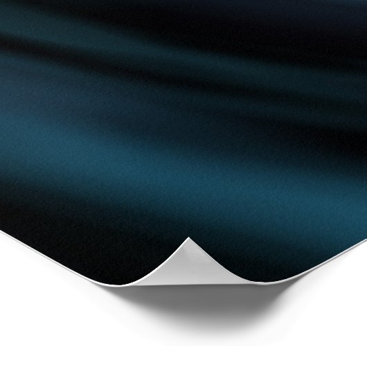 抽象芸術青 ポスター (角)