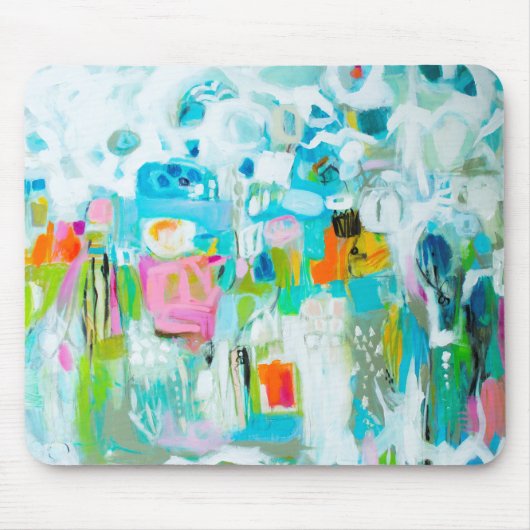 抽象芸術青 マウスパッド (正面)