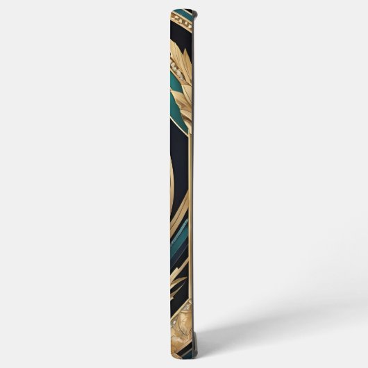 抽象芸術青 SAMSUNG GALAXYケース (左側面)