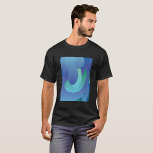 抽象芸術青 Tシャツ