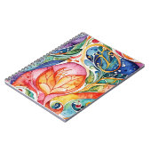 抽象芸術面アートワーク1207 – スパイラルノートブック ノートブック (左側)