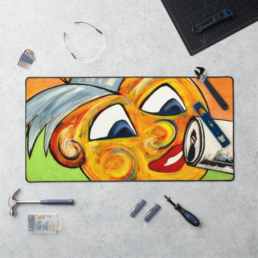 抽象芸術面 デスクマット (ワークステーション)