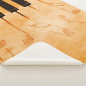 抽象芸術音楽の背景 – キーボードとミュージカルn シェルパブランケット (3/4)