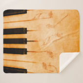 抽象芸術音楽の背景 – キーボードとミュージカルn シェルパブランケット (正面(横))