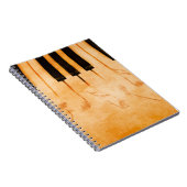 抽象芸術音楽の背景 – キーボードとミュージカルn ノートブック (右側)