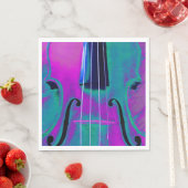 抽象芸術音楽ヴァイオリン発表会 スタンダードランチョンナプキン (インサイチュ)