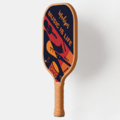 抽象芸術音楽名前をカスタムすると文字 ピックルボールラケット (左)