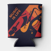 抽象芸術音楽名前をカスタムする缶クーラー 缶クーラー (正面)