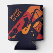 抽象芸術音楽名前をカスタムする缶クーラー 缶クーラー (裏面)