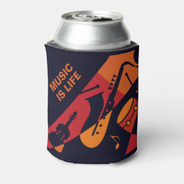 抽象芸術音楽名前をカスタムする缶クーラー 缶クーラー