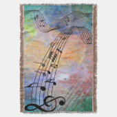 抽象芸術音楽 スローブランケット (正面縦)