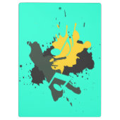 抽象芸術音符クリップボード クリップボード (裏面)