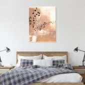 抽象芸術音符ストレッチされたキャンバス キャンバスプリント (インサイチュ (寝室))