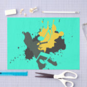 抽象芸術音符ティッシュペーパー 薄葉紙 (クラフト)