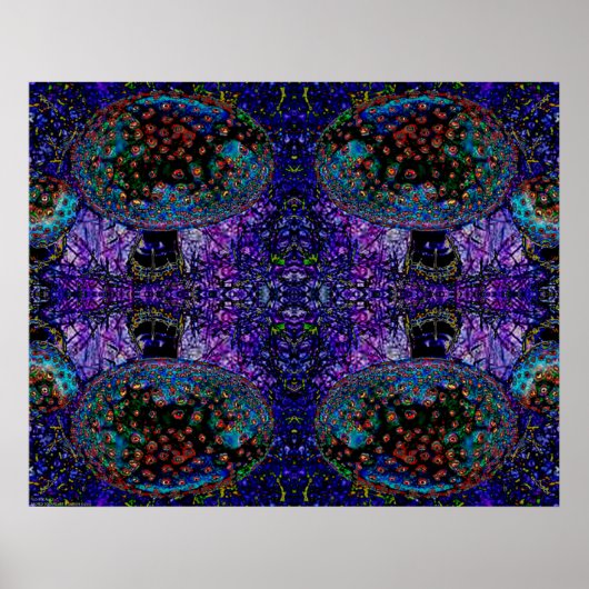 抽象芸術頼のアサイケデリックート ポスター (正面)