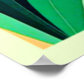 抽象芸術顔の色ブロックアート ポスター (角)