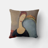 抽象芸術顔インブラウン装飾用クッション クッション (裏面)