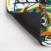 抽象芸術顔エイリアン マウスパッド (コーナー)