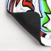 抽象芸術顔ハクナマタタアートプリント マウスパッド (コーナー)