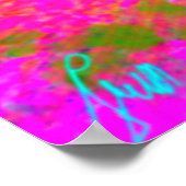 抽象芸術顔ポスターキュビズムスタイル絵画ズ ポスター (角)