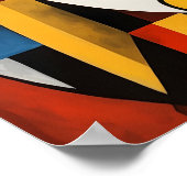 抽象芸術顔ポスター ポスター (角)