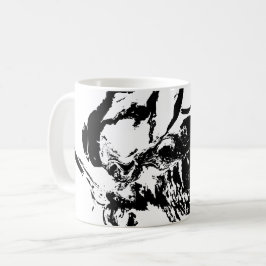 抽象芸術顔付帯アートマグ コーヒーマグカップ