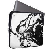 抽象芸術顔付随技術バッグ ラップトップスリーブ (正面右)