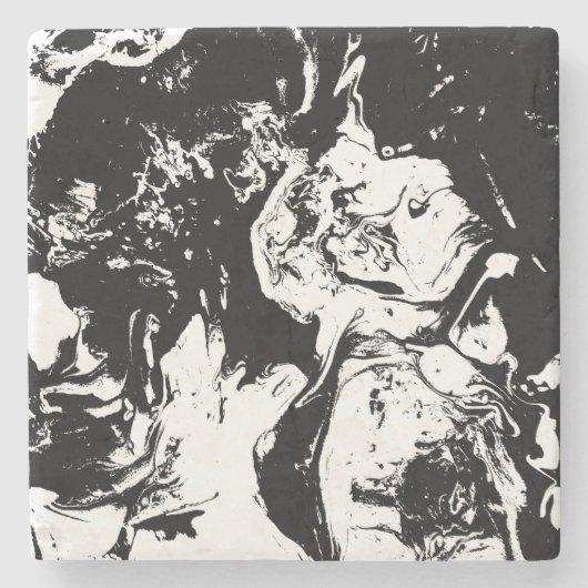 抽象芸術顔付随芸術 ストーンコースター (正面)