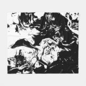 抽象芸術顔付随芸術 フリースブランケット (正面(横))