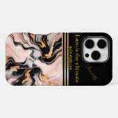 抽象芸術顔調和。 iPhoneケース (裏面横)