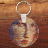 抽象芸術顔 キーホルダー (正面)