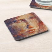 抽象芸術顔 コースター (左側)