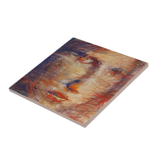 抽象芸術顔 タイル (側面)