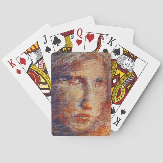 抽象芸術顔 トランプ (裏面)