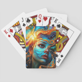 抽象芸術顔 トランプ