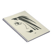抽象芸術顔。 ノートブック (右側)