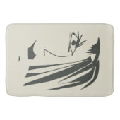 抽象芸術顔。 バスマット (正面)