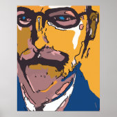 抽象芸術顔 ポスター (正面)