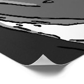 抽象芸術顔 ポスター (角)