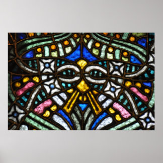 抽象芸術顔 ポスター