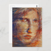 抽象芸術顔 ポストカード (正面/裏面)