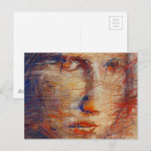 抽象芸術顔 ポストカード (正面/裏面)