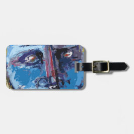 抽象芸術顔 ラゲッジタグ