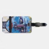 抽象芸術顔 ラゲッジタグ (裏面横)