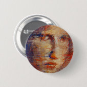 抽象芸術顔 缶バッジ (正面&裏面)