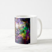 抽象芸術顔（記号あり） コーヒーマグカップ (正面右)