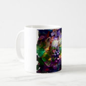 抽象芸術顔（記号あり） コーヒーマグカップ (正面左)