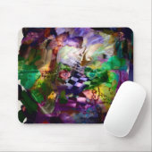 抽象芸術顔（記号あり） マウスパッド (マウス)