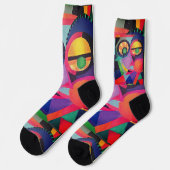 抽象芸術顔#1 ソックス (左)