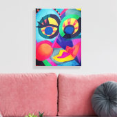 抽象芸術顔#2 キャンバスプリント (インサイチュ (リビング))